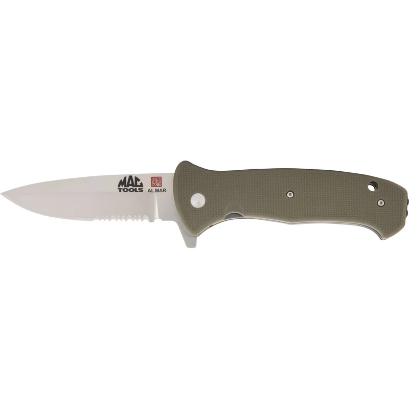 S.E.R.E. 2020 Combo-Edge Blade Folding Knife 3.6" - Olive Drab Green