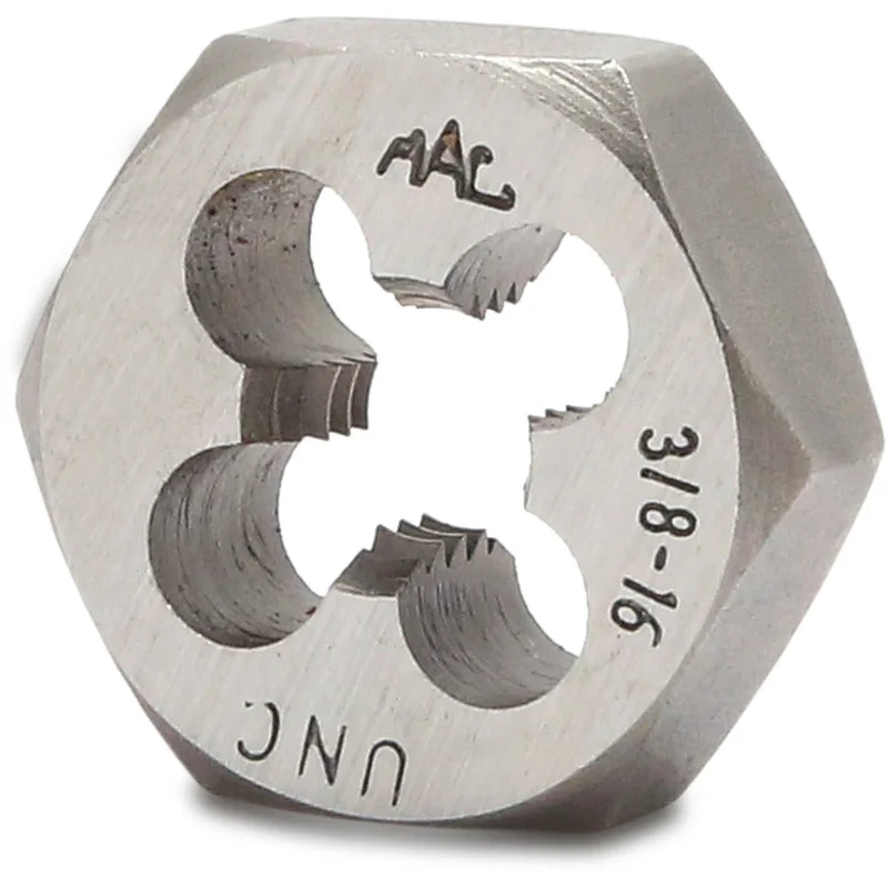 SAE Hexagonal Die 3/8"-16 NC - 1" Shank
