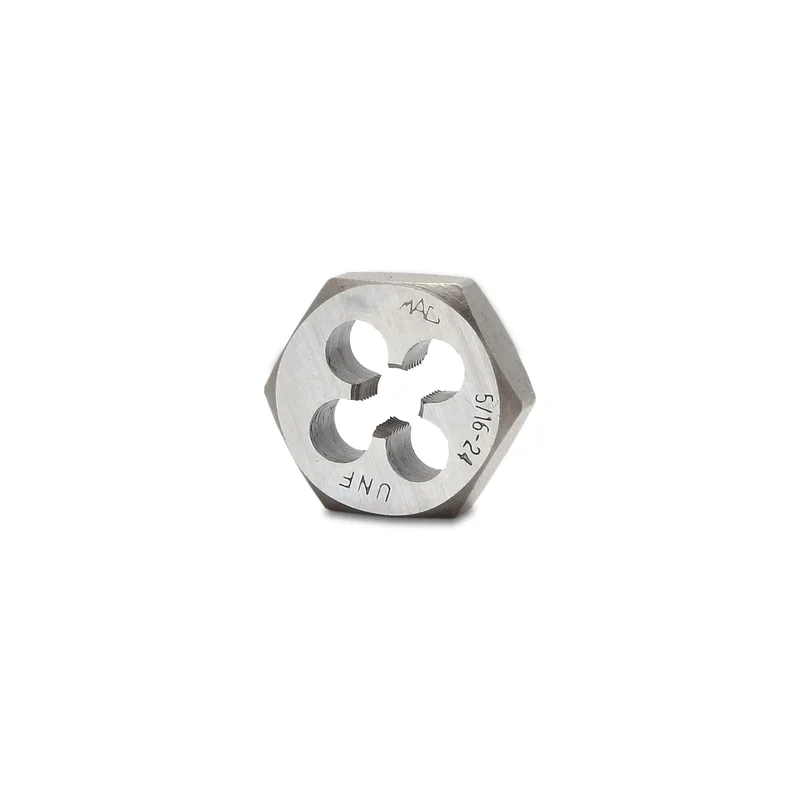 SAE Hexagonal Die 5/16"-24 NF - 1" Shank