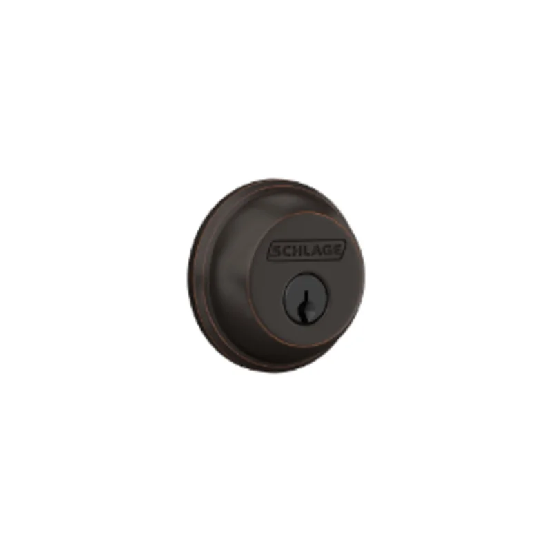 Schlage Single Cylinder Deadbolt Aged Bronze - B60 716