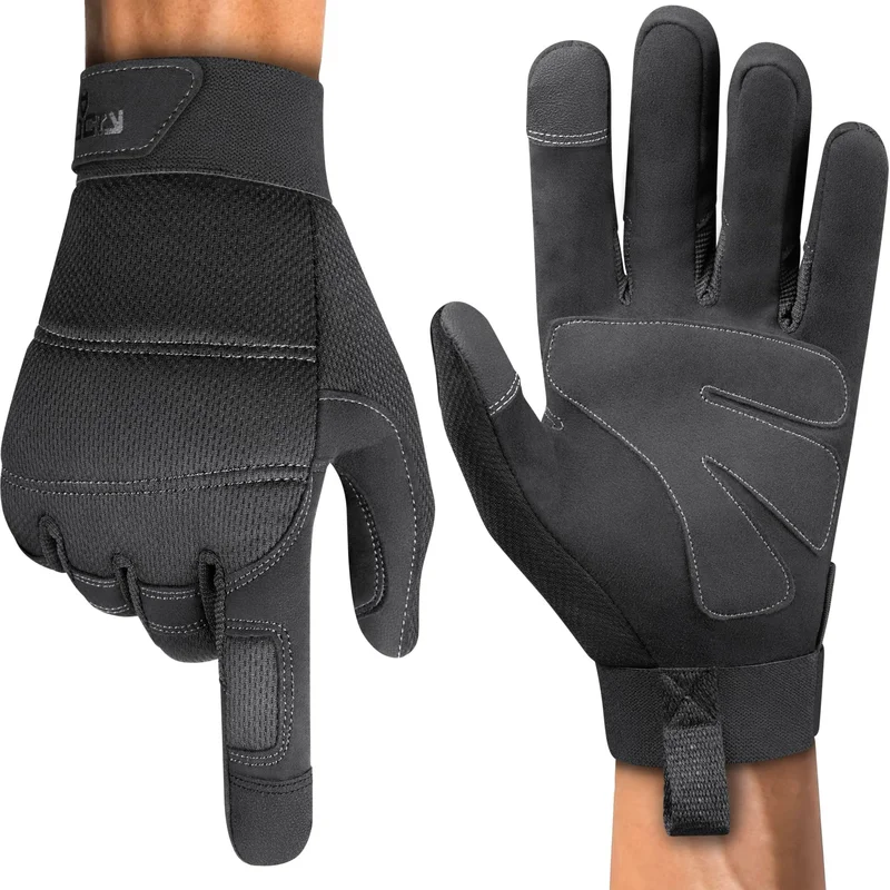 SecureFit+ Lightweight Tactical Work Gloves - 50 PACK