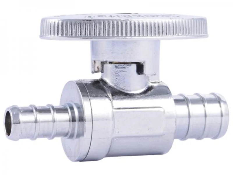 Sharkbite Brass Crimp Straight Stop 1/2 in. x 1/2 in. MPT