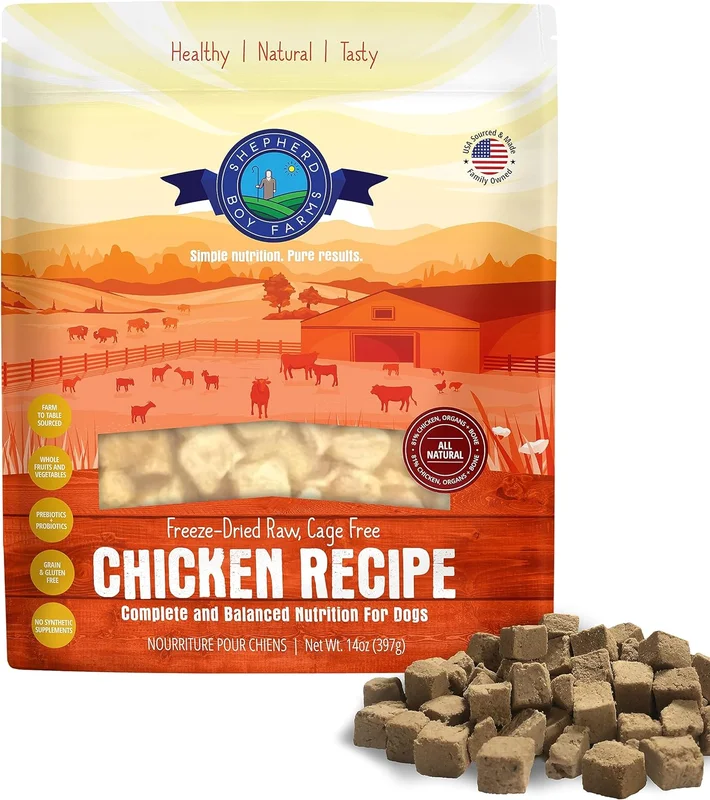 Shepherd Boy Farms Freeze-Dried Chicken Recipe For Dogs