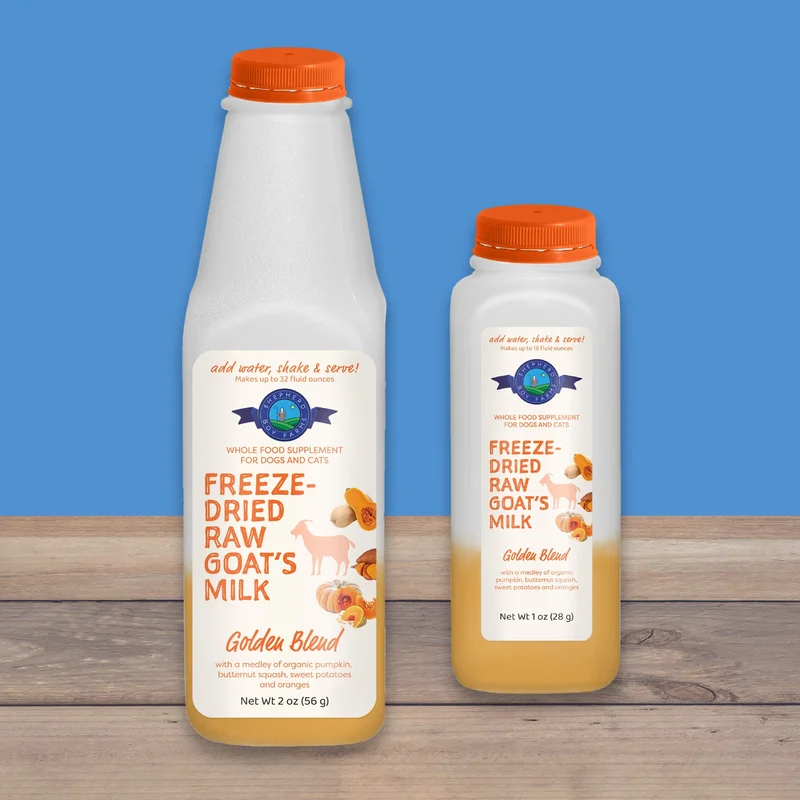 Shepherd Boy Farms Freeze-Dried Raw Goats Milk Golden Blend For Dogs & Cats