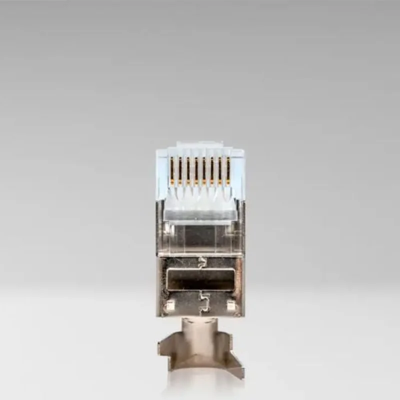 Shielded RJ45 Connector with Crimp Tail for CAT6A Cable RJ456A-SC (Pack of 100)