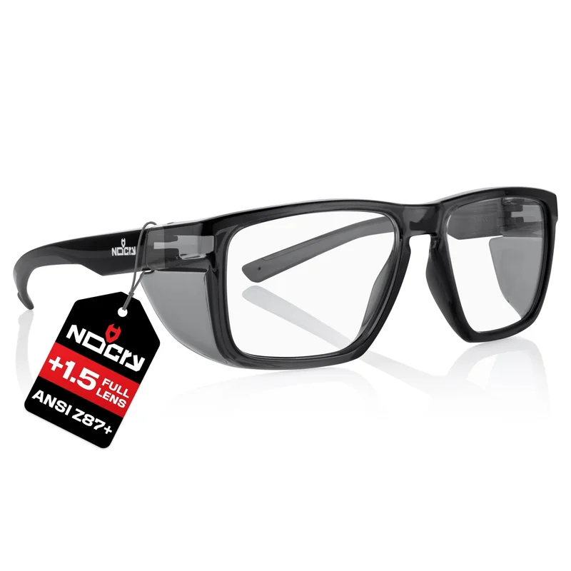 SideArmor Protective Safety Readers with Side Shields Black & Black