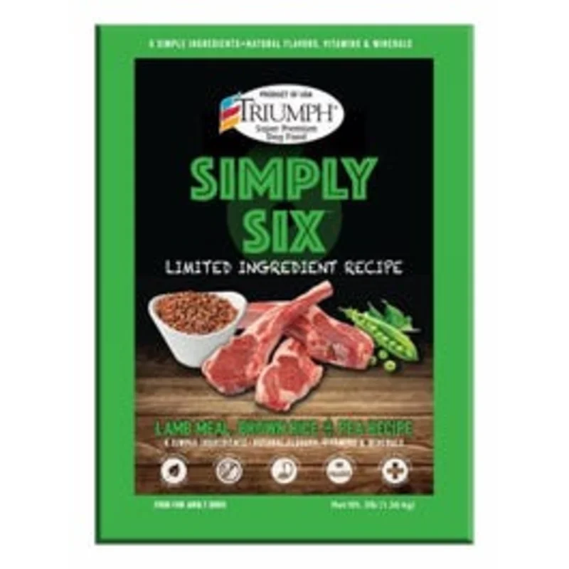 Simply Six Lamb Meal Dry Dog Food, 26-Lbs.