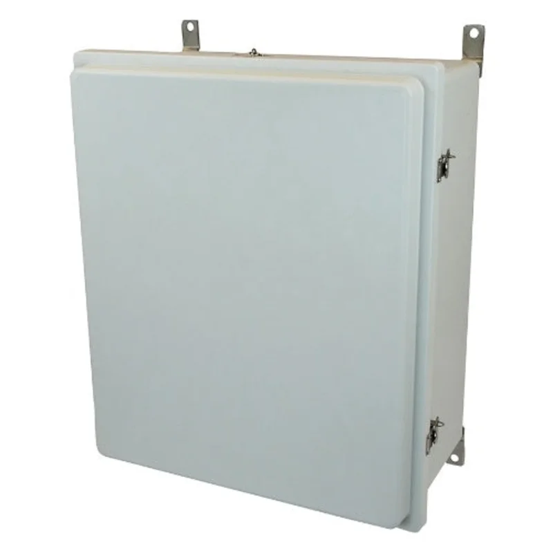 Single Door Gray Control Series Fiberglass Wall Mount Electrical Enclosure AM24208RT