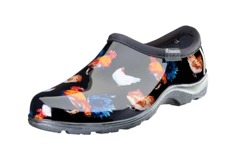 Sloggers Womens Waterproof Comfort Shoes Classic Chicken Black