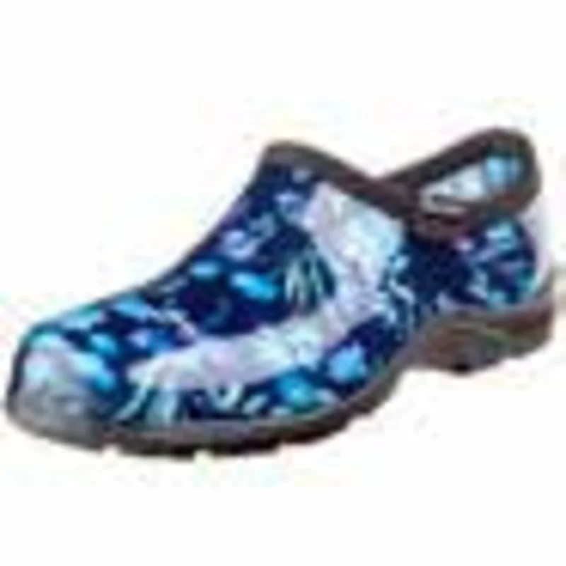 Sloggers Womens Waterproof Comfort Shoes Daffodil Yellow Chicken Print