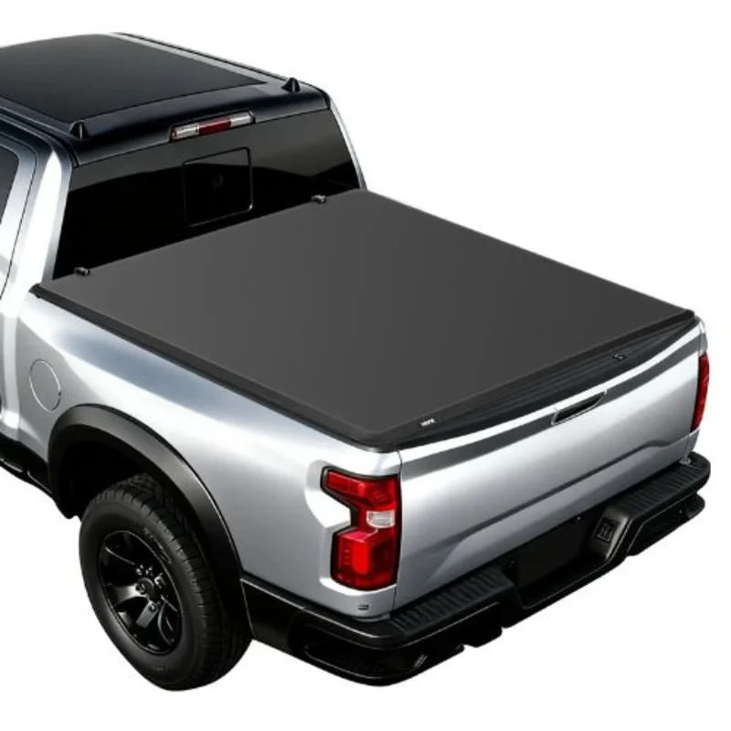 Soft TriFold Tonneau Cover for 20092025 Dodge Ram 1500 5.7ft Bed (Fleetside No Rambox / Split Tailgate)