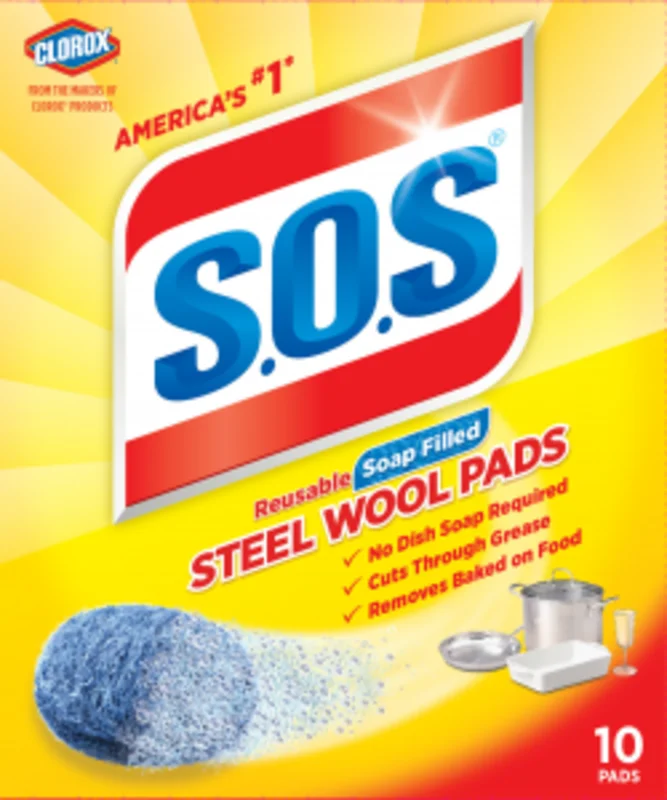 SOS Steel WoolSoap Pads