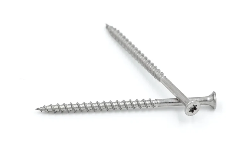 Stainless Steel Deck Screws #10 x 3-1/2" Bugle Head Star Drive 1,000/Box Bulk Badger