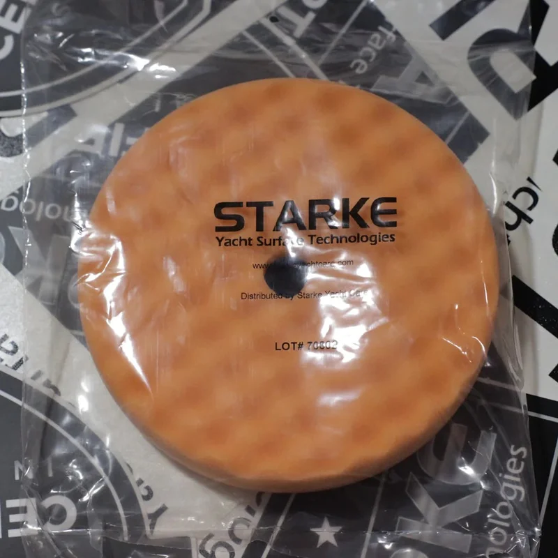 Starke Yacht Care Double Sided FastPad Orange Foam Polishing Pad