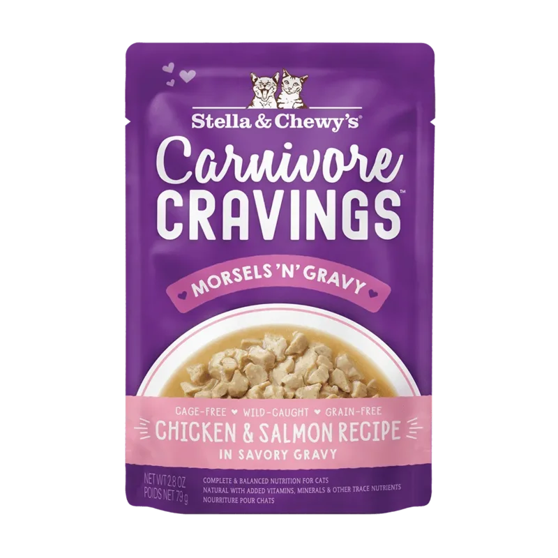 Stella & Chewy's Carnivore Cravings Morsels'N'Gravy Chicken & Salmon Recipe Wet Cat Food