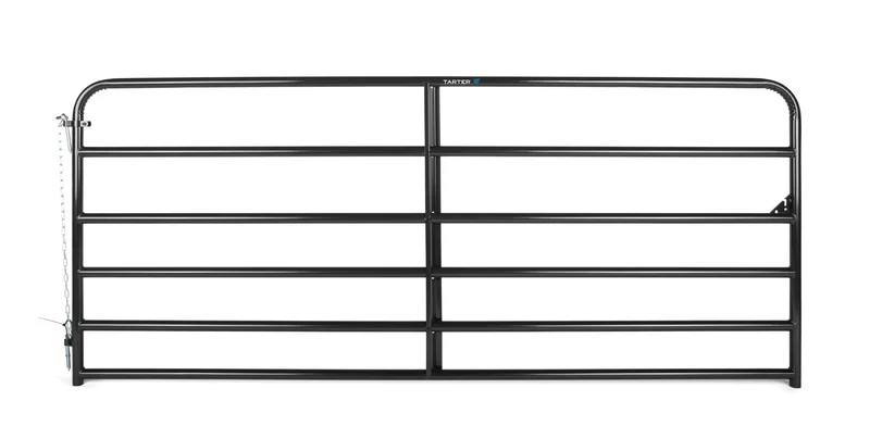 Tarter American Gate 1 3/4 in 19 Ga 10 ft Black Black