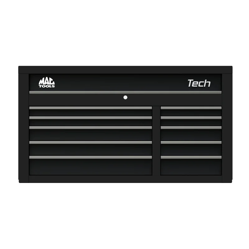 Tech Series 10-Drawer Top Chest - Flat Black