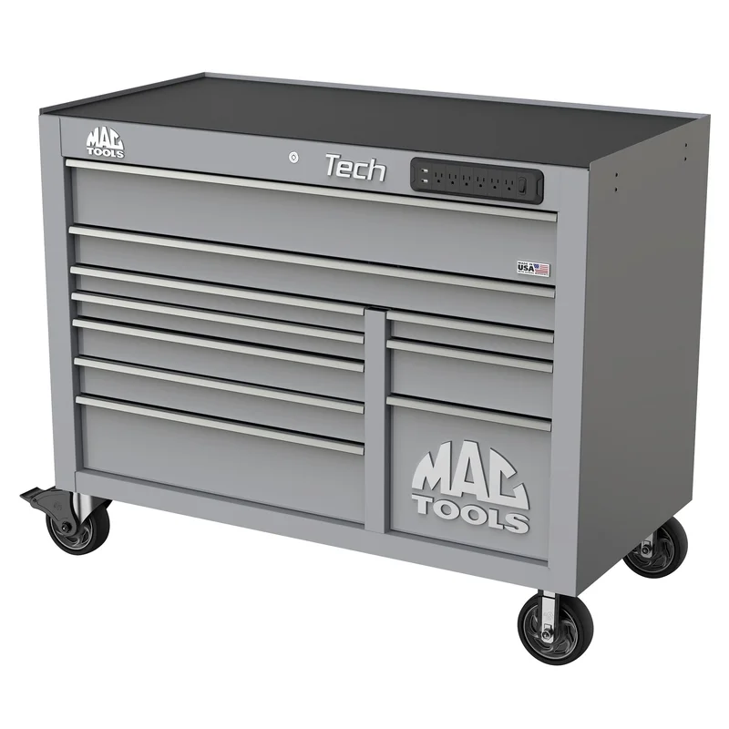 Tech Series 10-Drawer Workstation - Mica Gray