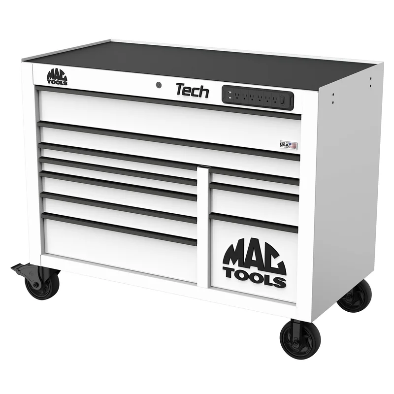 Tech Series 10-Drawer Workstation - Titanium White