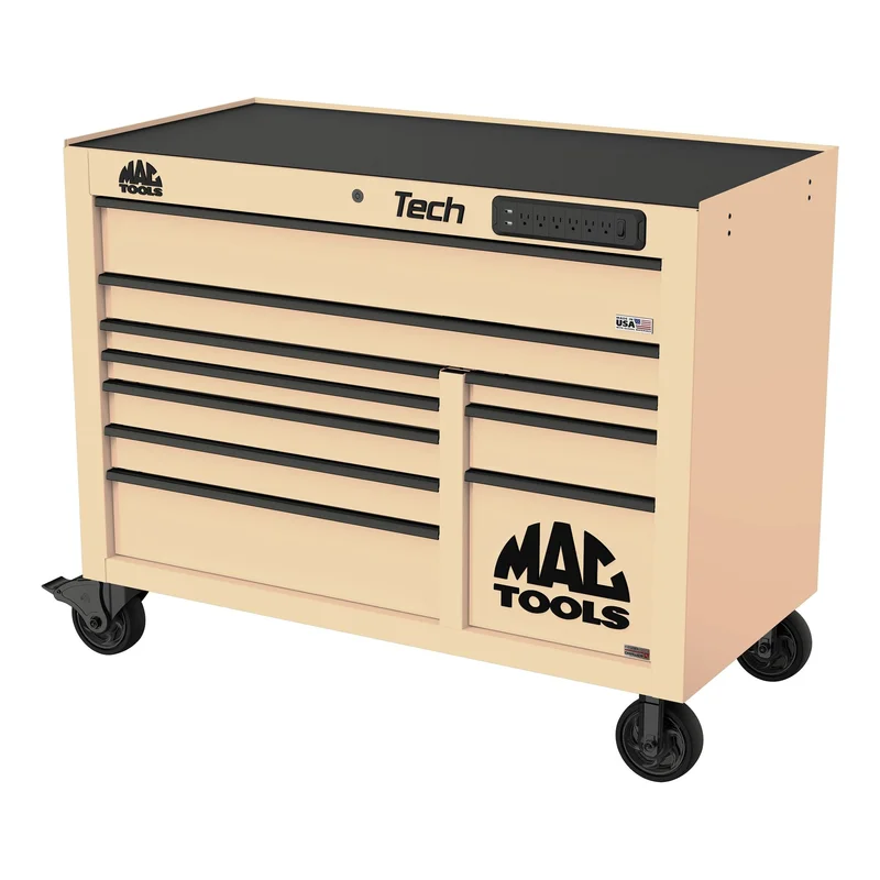 Tech Series 10-Drawer Workstation with PowerTech Drawer - Desert Tan