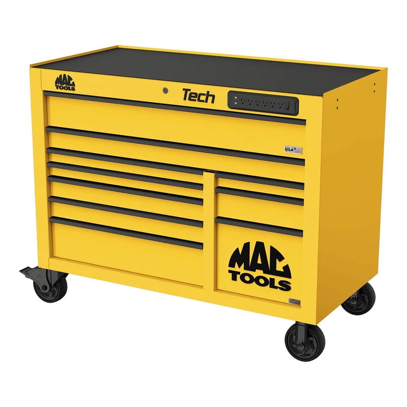 Tech Series 10-Drawer Workstation with PowerTech Drawer - Sunburst Yellow