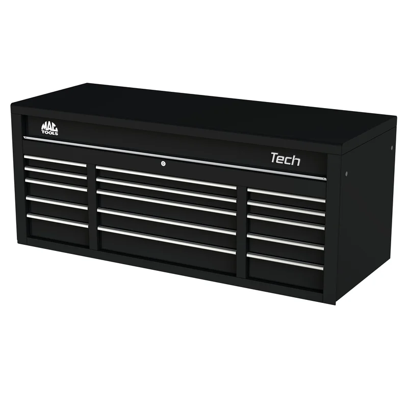 Tech Series 15-Drawer Top Chest - Flat Black