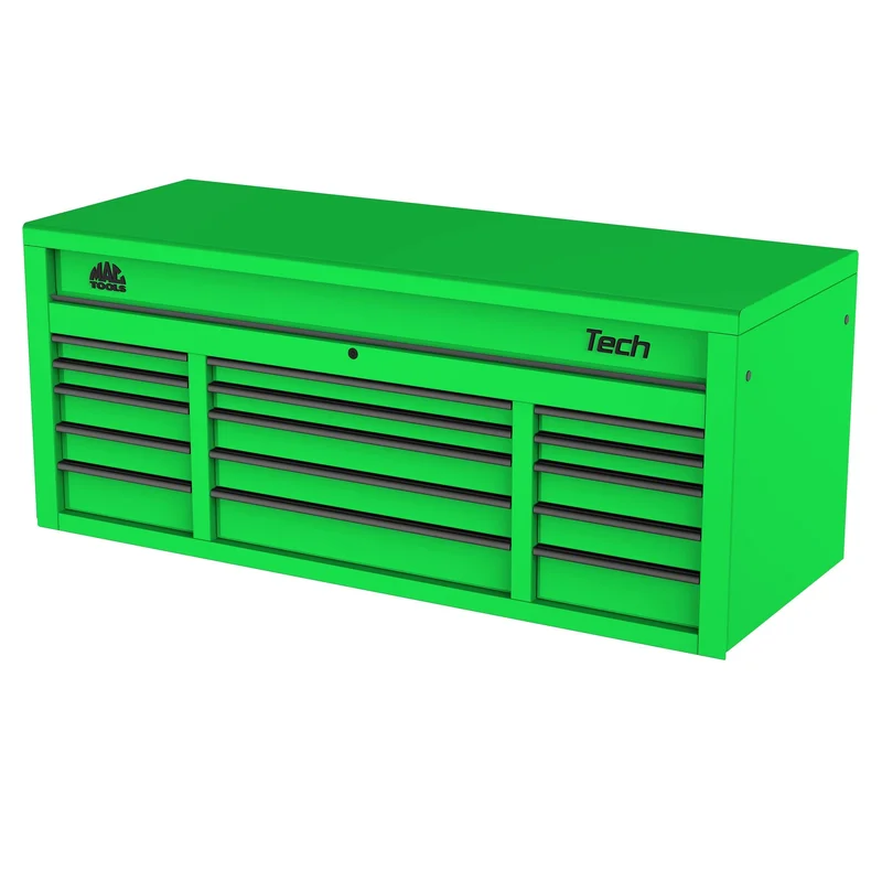Tech Series 15-Drawer Top Chest - Lime Green