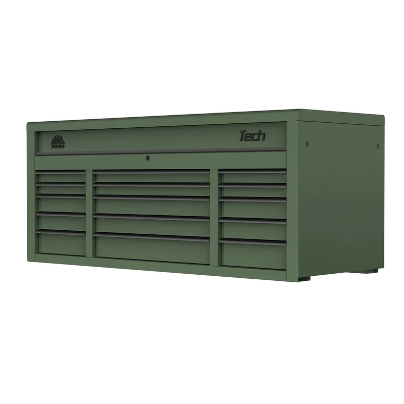 Tech Series 15-Drawer Top Chest - Olive Green