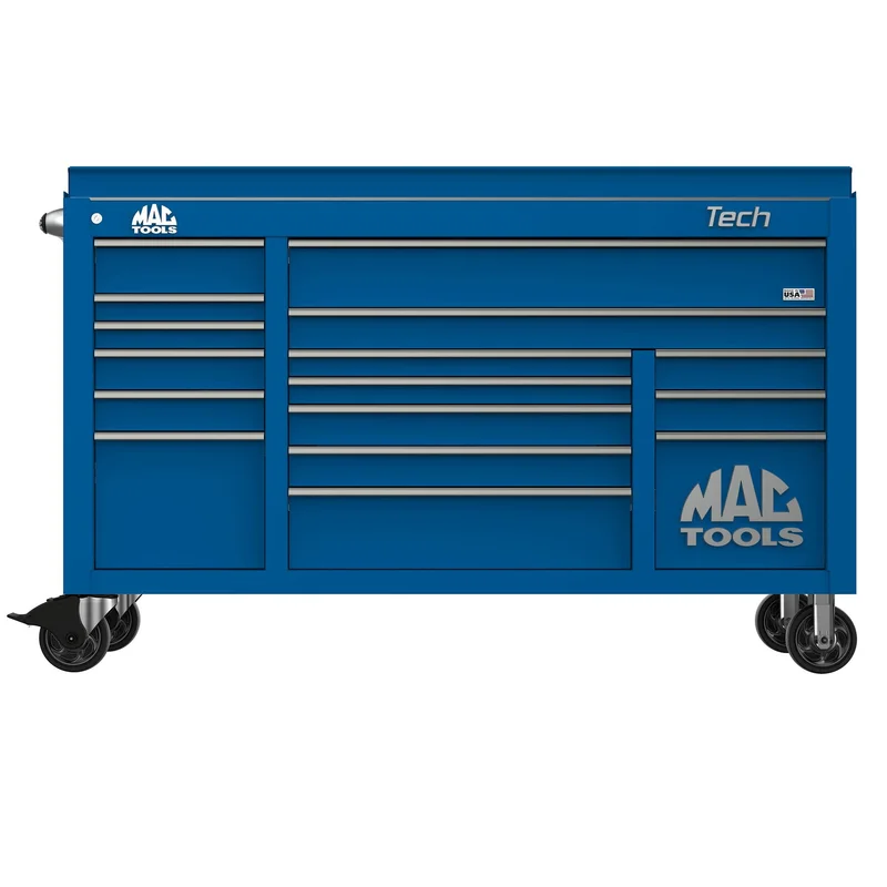 Tech Series 16-Drawer Drop Top Workstation - Sapphire Blue