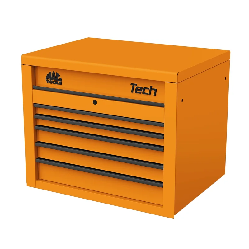 Tech Series 5-Drawer Top Chest - Fireball Orange