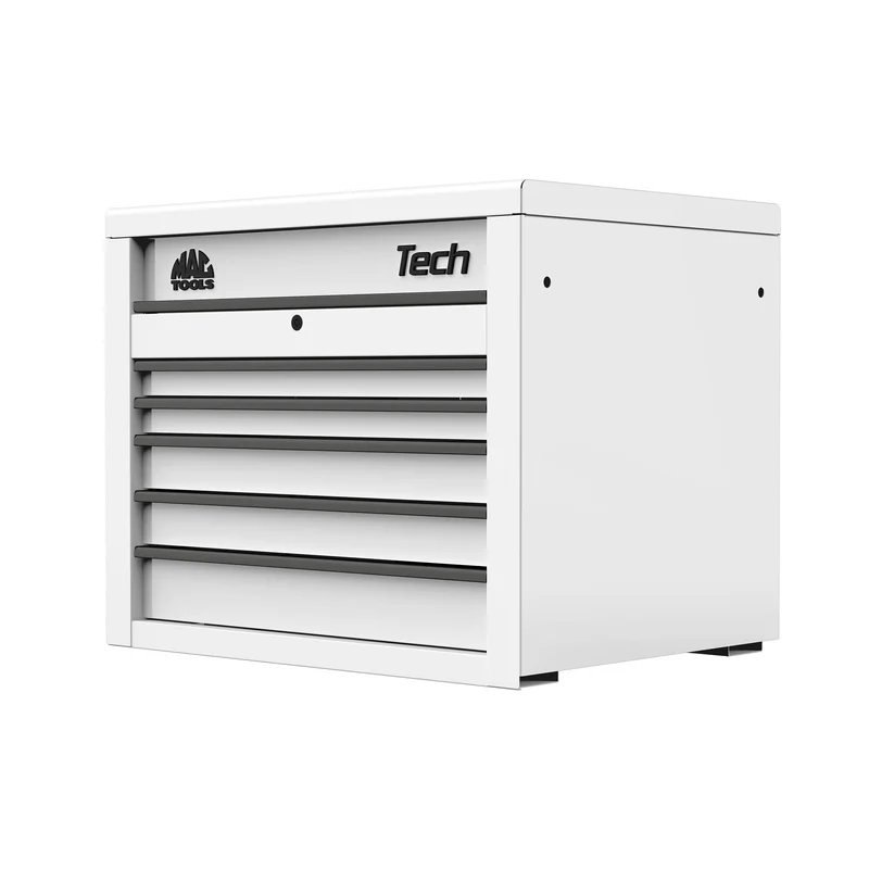 Tech Series 5-Drawer Top Chest - Titanium White