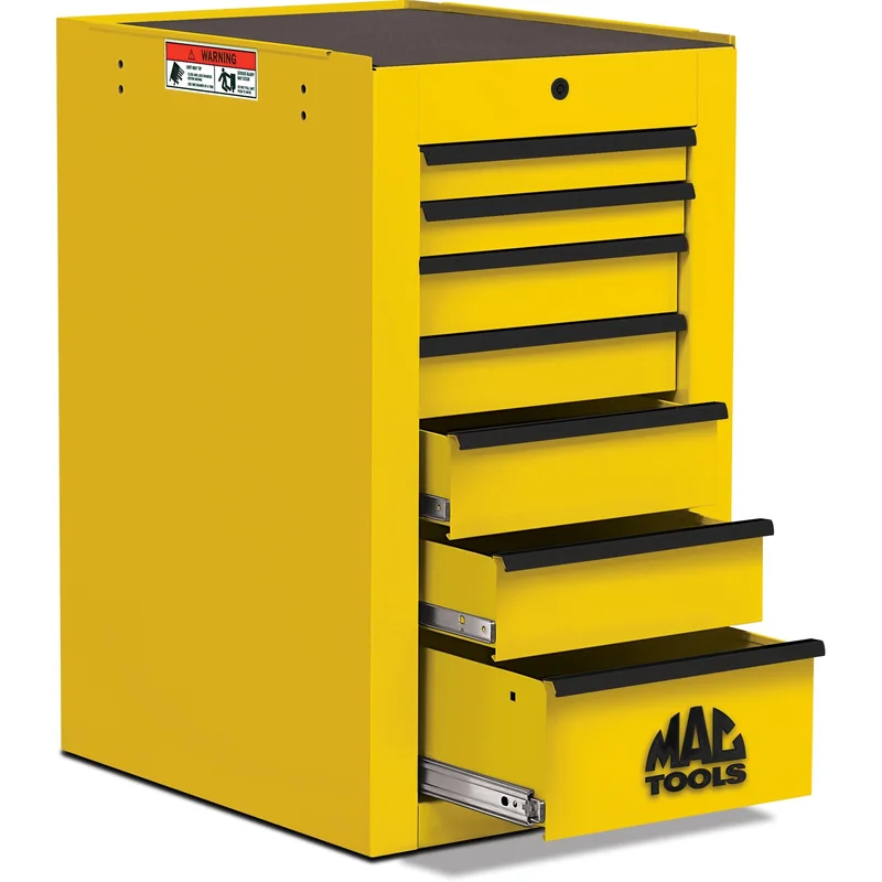 Tech Series 7-Drawer Side Cabinet - Sunburst Yellow