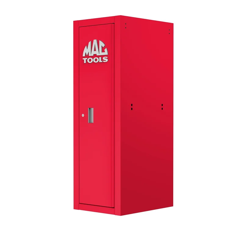 Tech Series Full Length Side Cabinet - Firebrick Red
