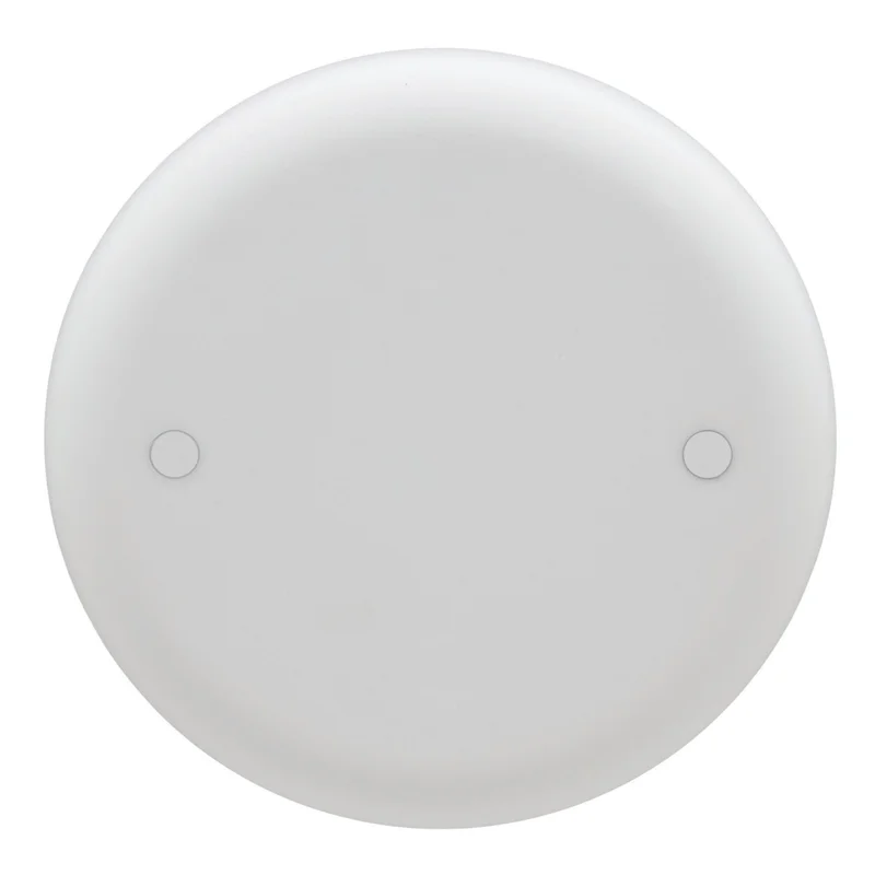Thomas & Betts Carlon Ceiling Fan Box Cover, Round, Blank, 4-Inch Diameter, White