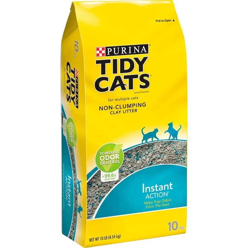 Tidy Cats Non Clumping Instant Action Immediate Odor Control Cat Litter (20-lb)