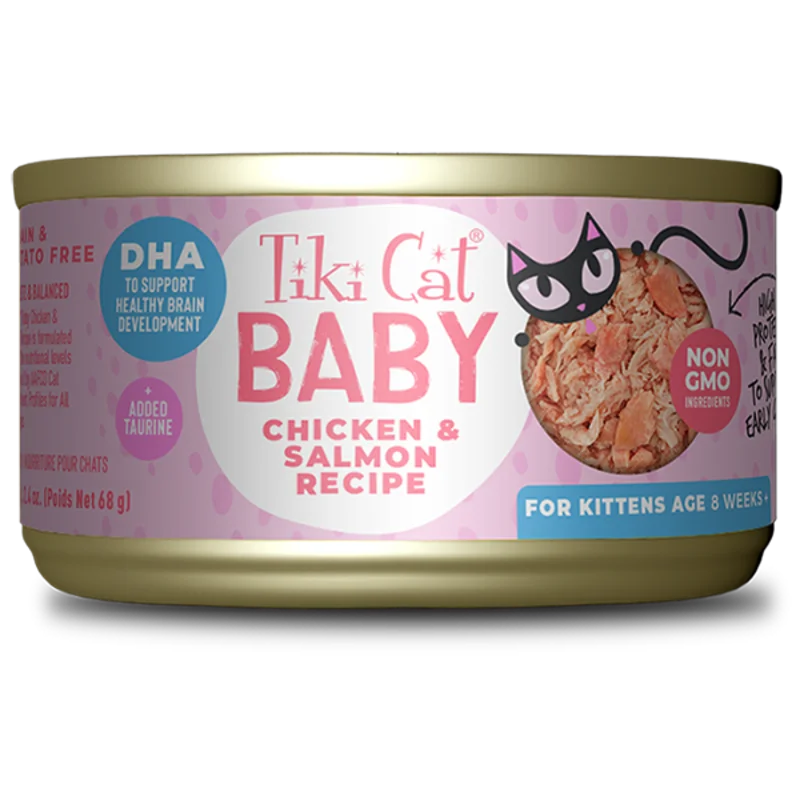 Tiki Cat Baby Whole Foods with Chicken & Salmon Recipe