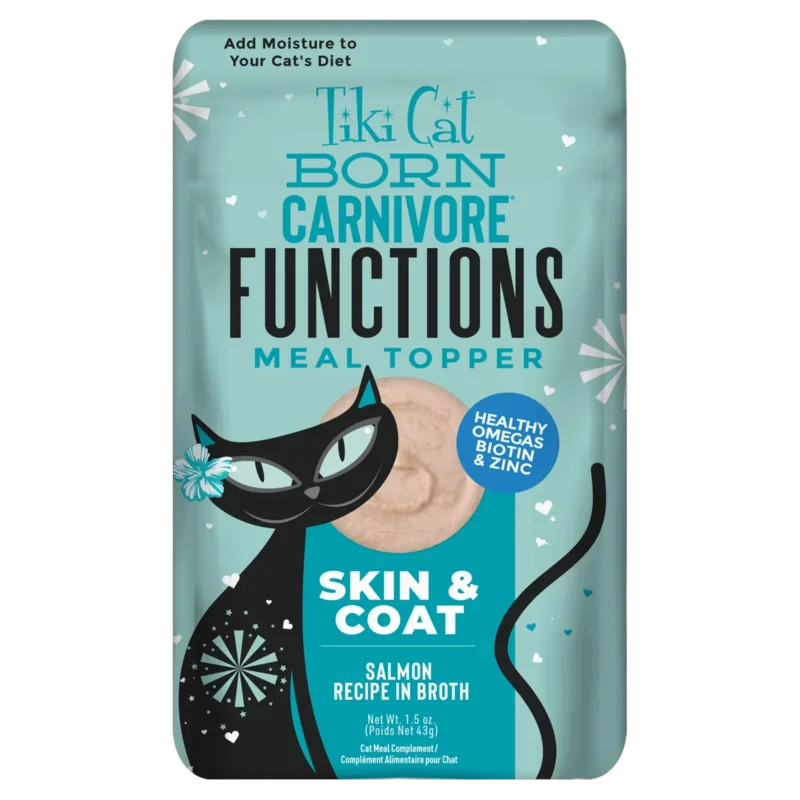 Tiki Cat Born Carnivore Functions Skin & Coat Salmon Recipe