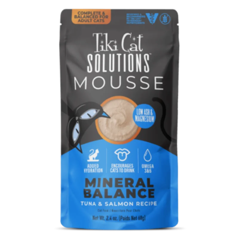 Tiki Cat Solutions Mineral Balance Mousse Tuna & Salmon Recipe Wet Cat Food