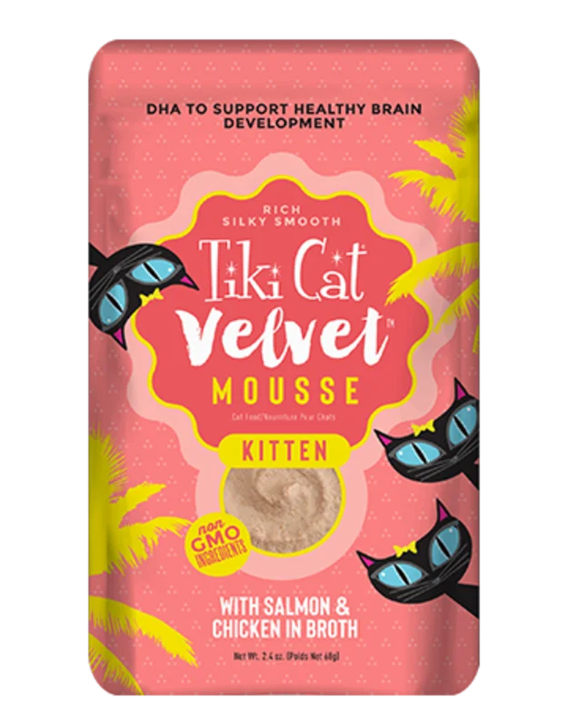 Tiki Cat Velvet Mousse PCH Kitten Salmon 2.4oz