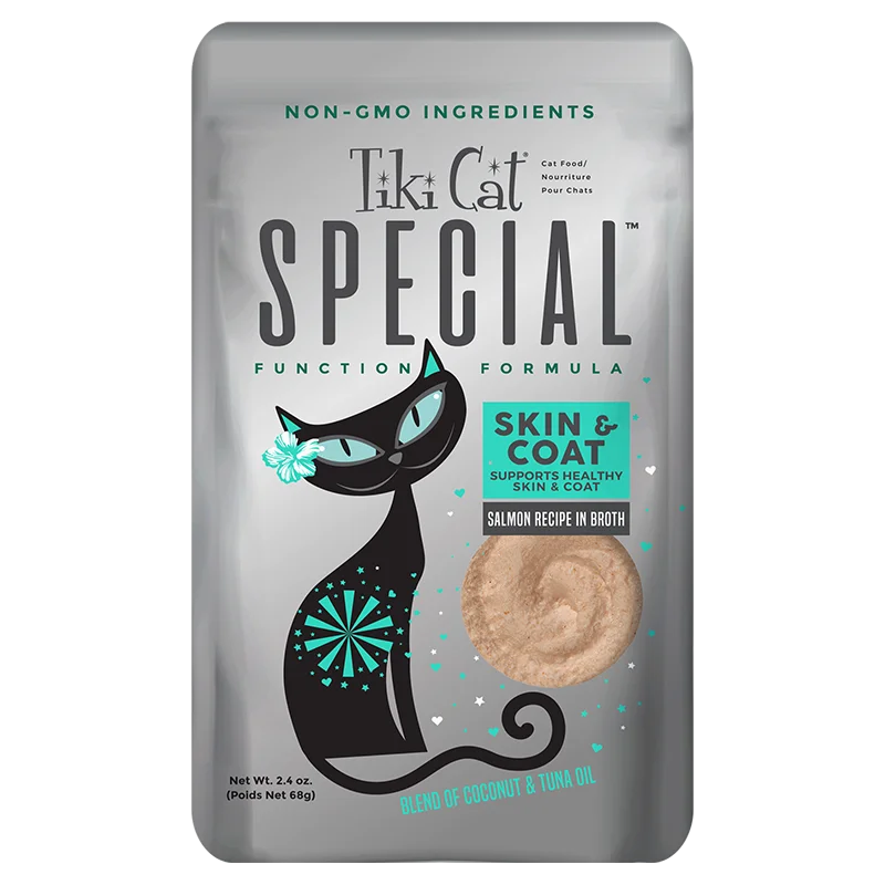 Tiki Cat Velvet Mousse Skin & Coat Salmon 2.4oz*