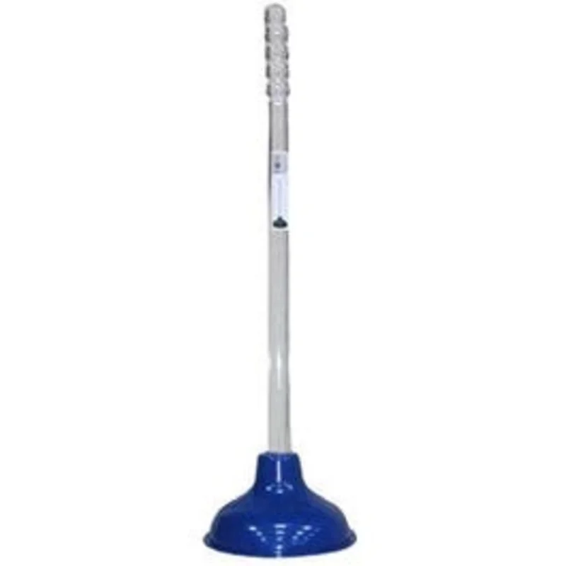 Toilet Plunger, Blue With Clear Handle