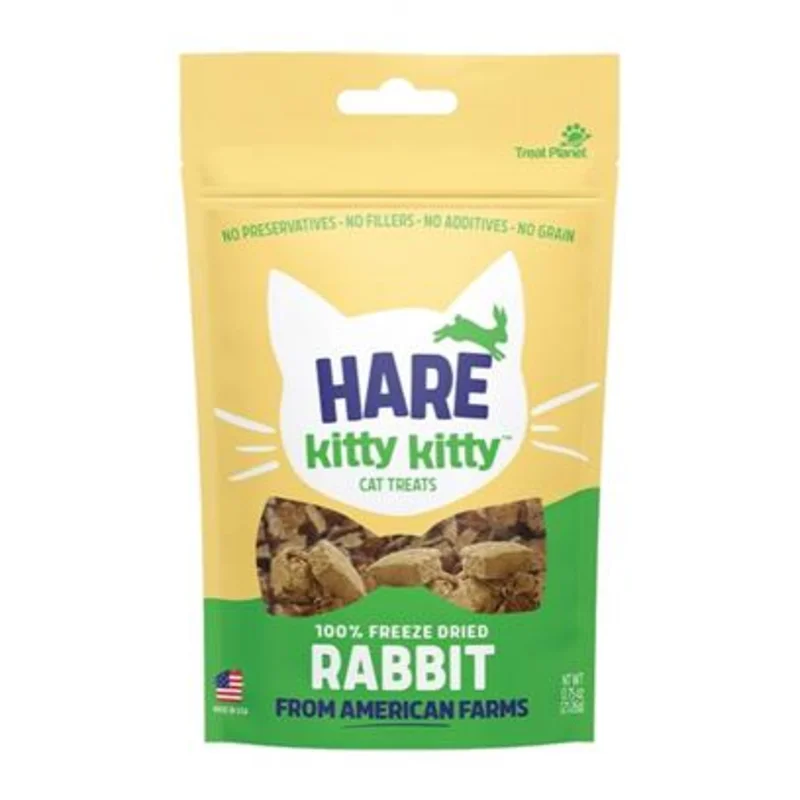 Treat Planet Hare Kitty Kitty 100% Freeze-Dried Rabbit Cat Treats