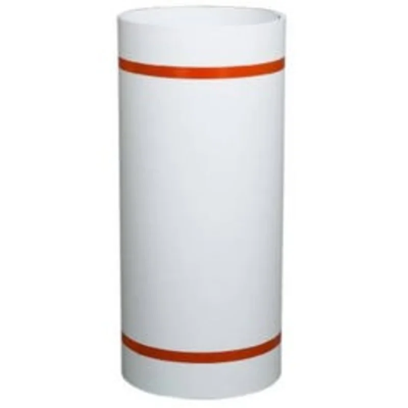 Trim Coil, White/Brown Painted Aluminum, 10-In. x 50-Ft.