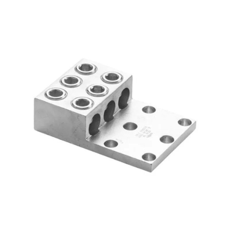 Triple Conductor Aluminum Mechanical Lug 1000 MCM500 MCM 2 & 4 Hole Mount 90963