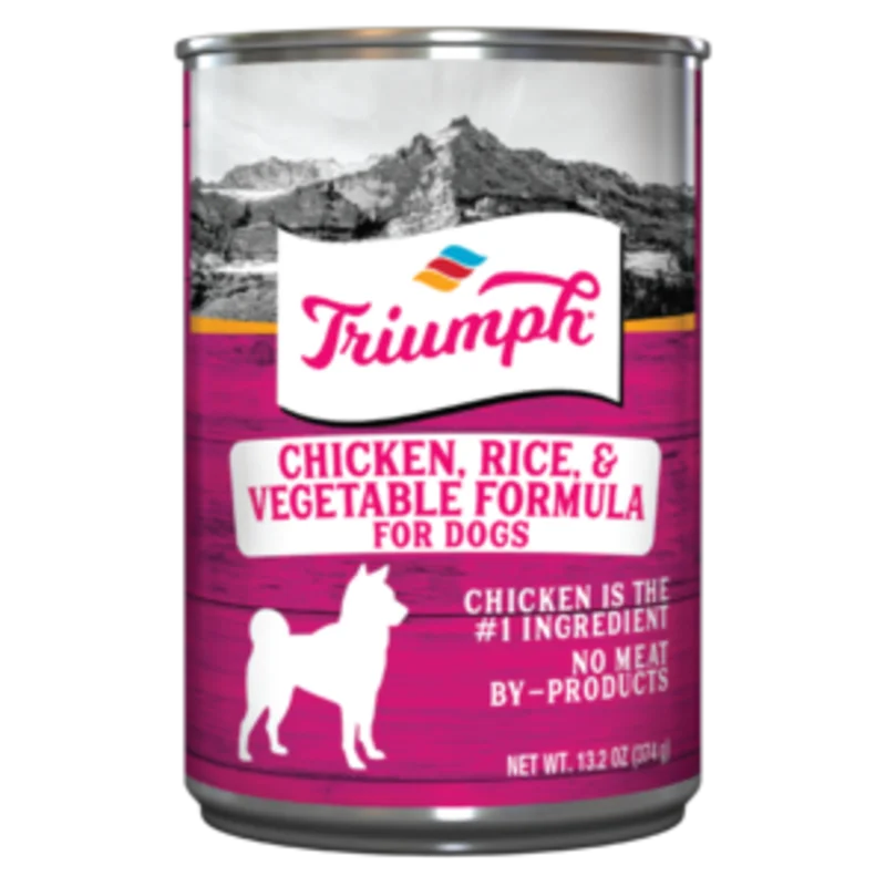 Triumph Chicken, Rice, & Vegetable Formula Canned Dog Food
