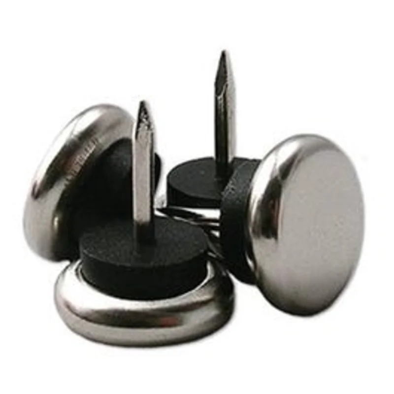 TruGuard Nail-On Cushion Metal Base Furniture Glides