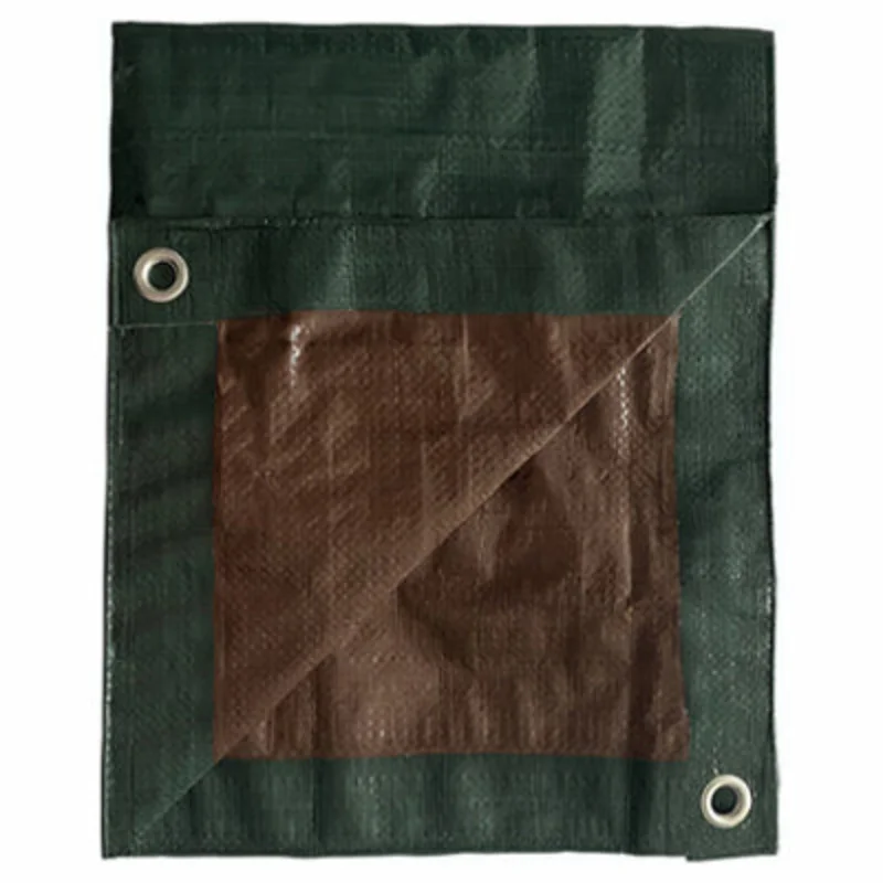 TruGuard Storage Tarp Cover Green/Brown Polyethylene Hunter Green/Brown