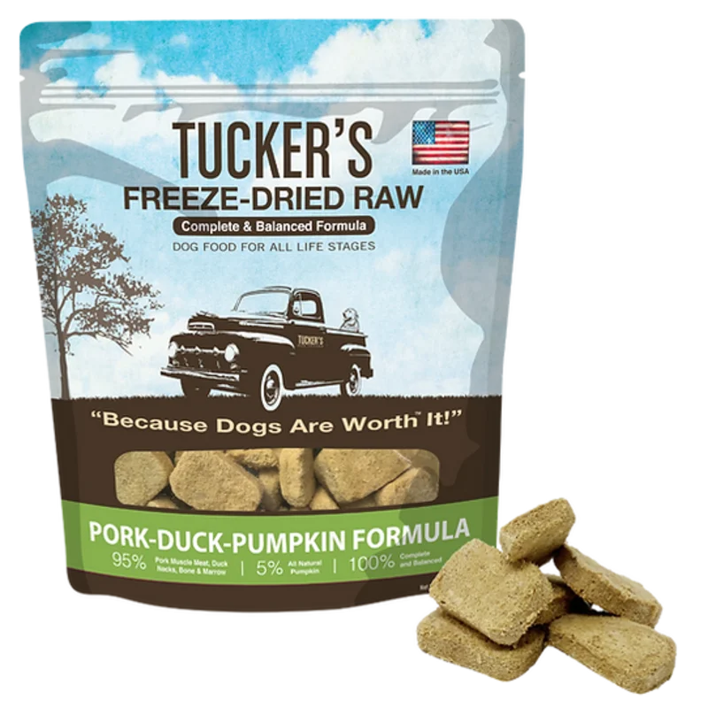Tucker's Freeze Dried Pork-Duck-Pumpkin Dog Food