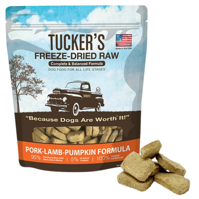 Tucker's Freeze-Dried Raw Pork-Lamb-Pumpkin Dog Food