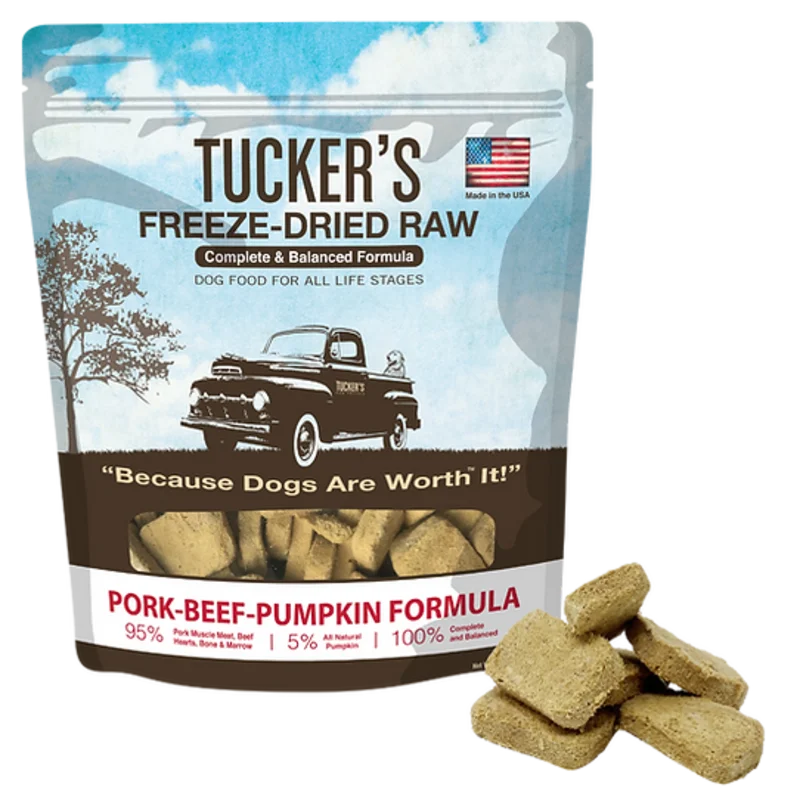 Tucker's Raw Frozen Freeze Dried Raw Pork-Beef-Pumpkin Formula Dog Food